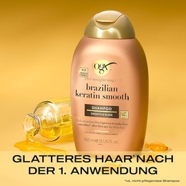 OGX Ever Straightening + Brazilian Keratin Smooth Shampoo, 385 ml