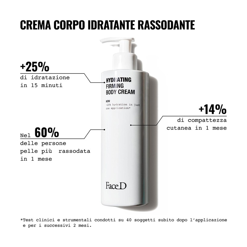 Face D - Firming Moisturising Body Cream with Hyaluronic Acid,