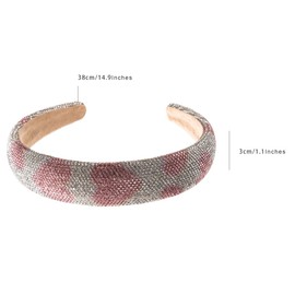 scicent Headband Women's Rhinestone Hair Band Sparkling Crystal Headwear Glitter Non-Slip Headband Boho Hair Accessories Headband Wide Headband Fashion Headband for Women Girls - 26119
