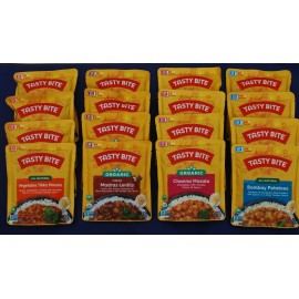TASTY BITE 16X Tasty Bite Channa, Vegetable Tikka Masala , Bombay Potatoes , Madras Lentils - Variety Pack