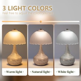 ZQPBLED Mushroom Lamp Table Lamp for Bedroom,Desk Bedside Small Lamps for Living Room Night Stands,Mushroom Decor Modern Vintage Mid Century Lamps Home Living Room Decor