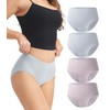 DAVID ARCHY Cotton High Waisted Underwear for Women Tummy Control