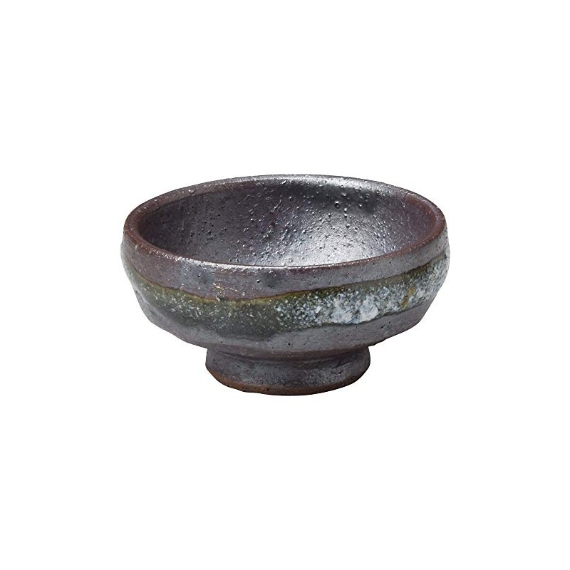 Marui Pottery MR-3-3127 Shigaraki Ware Hephimon Glass Ginga