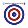 Bisley 100 Red White & Blue 17cm (6.75") Card Airgun Targets Air Rifle Pistol Hunting Practice Zero