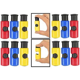 12pc Premium Quality ALAZCO Bag Clips - Value Set Food Fruit Bread Bag Cinch Non-Slip Grip EASY Squeeze & Lock