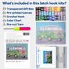 LAPATAIN Latch Hook Kits DIY Crochet Yarn Kits,Cross Carpet Embroidery