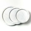 CYS EXCEL 13 Inch White Round Wooden Tray, Decorative Serving