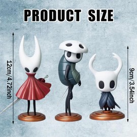 KAOVCXR 3PCS Hollow Figures, Knight Figure Cartoon Toy, Hollow Action Figure Game Hollow Anime Model, Game Collectable Decoration Set, Desktop Ornaments Collectibles Gifts for Fans
