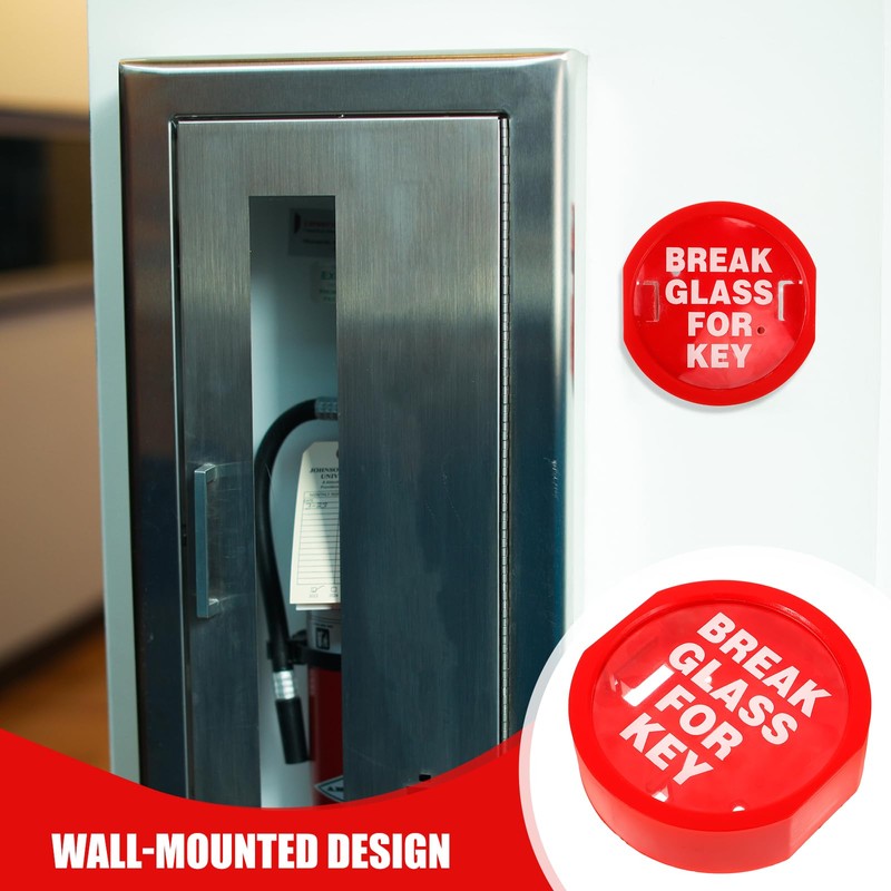 OSALADI Emergency Key Box, Break Glass for Key Emergency Door