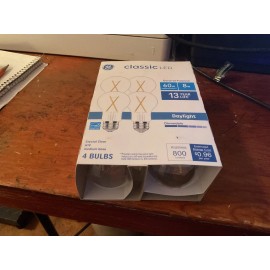 GE Classic LED 60 Watt Replacement, Soft White, A19 med base (4 Pack)