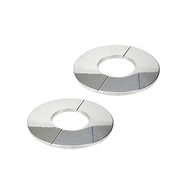 Tsnamay Wall Split Flange, Stainless Steel Round Escutcheon Plate for 2.4"/61mm Diameter Pipe, Pack of 2