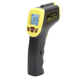 Infrared Thermometer, -50℃ to 600℃ Non Contact Digital Temperature Gun with LCD Display & Memory Function, IR Thermometer Gun for Cooking, Grill, Pizza Oven, Griddle & Engine, Etc (Yellow)