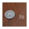 Dulles Glass Square Clear Rubber Table Top Bumpers - Adhesive