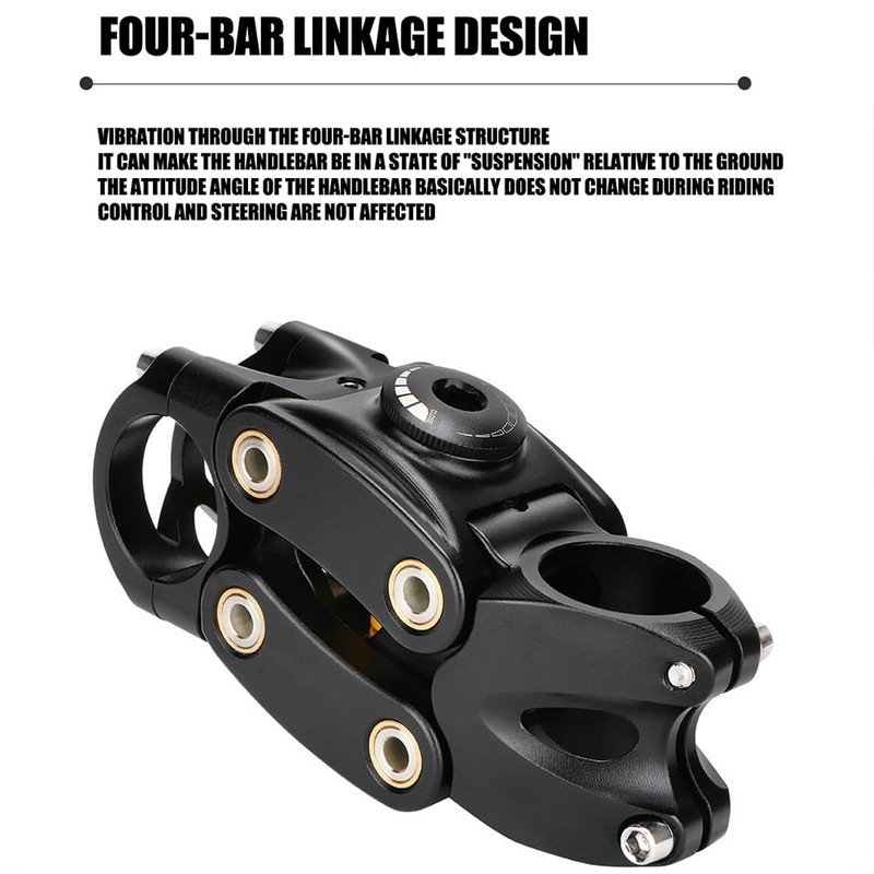 Gaderth Suspension Stem, 7 Degree 45mm Height Rise Adjustable Bicycle