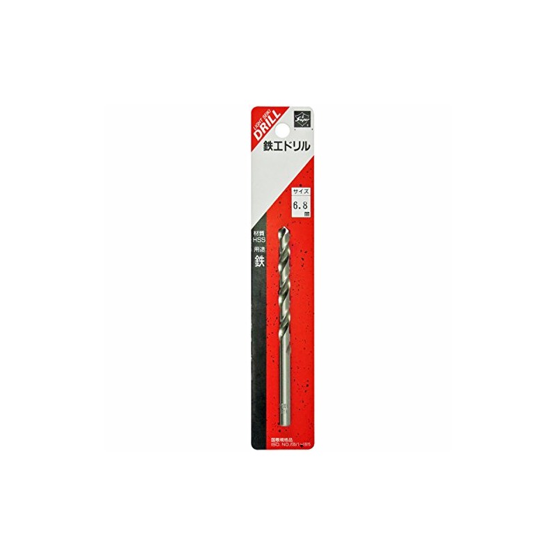 Light Seiki Super Ironwork Drill, 1 Pack, 0.27 inches (6.8