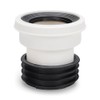 4" Toilet Waste Pipe Pan Connector Short BTW Back to