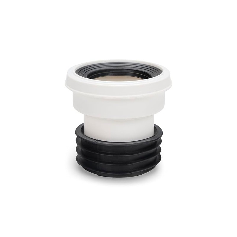4" Toilet Waste Pipe Pan Connector Short BTW Back to