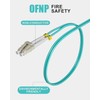 VANDESAIL LC to LC Fiber Patch Cable, OFNP 10G OM3