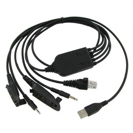 Valley Enterprises 5 in 1 FTDI USB Radio Programming Cable Compatible with Motorola Mobile and Portables