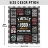 Vervehub 45th Birthday Gifts for Men Blanket 60 x 50