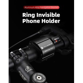 Acesport Bike Phone Stand,Navigation Bracket,Aluminum Alloy Portable Ring-Shaped Folding Mobile Phone Holder,for Bicycles, Mountain Bikes