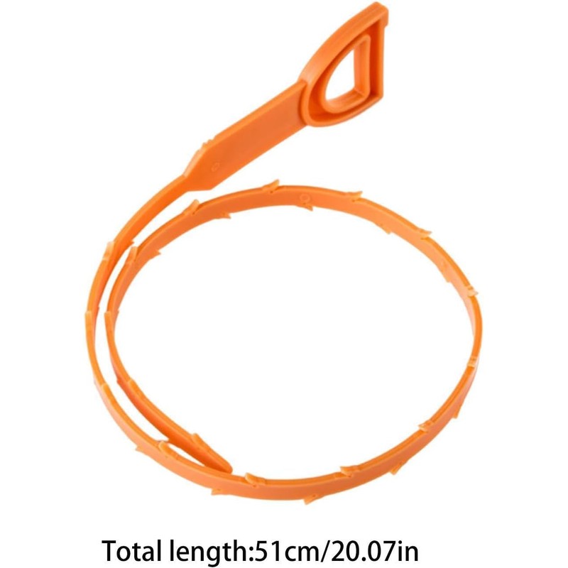 Desatascador de Tuberías para Pelo, 50,8 cm - Serpiente Destapadora