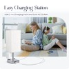 Bedside Lamp with USB Ports - Touch Control Table Lamp