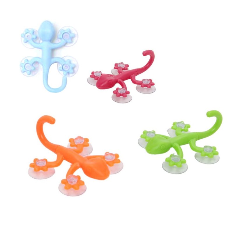 Gecko Hooks Powerful Four Suction Cups Hook Wall Hanger Decoration