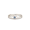 Pura Vida Silver-Plated Opal Wave Ring w/Blue Stone - Brass