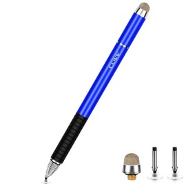 Stylus Pen, 2 in 1 Fine Point and Mesh Tip Stylus for Touch Screen, Compatible for Tablet and Cellphone (1Pc, Blue)