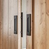 SMARTSTANDARD 2PCS 12" Pull and Flush Barn Door Handle Set,