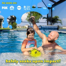 Water Spraying Flying Disc – Ultimate Pool Toy for Kids, Tweens & Teens! Soft & Safe for Splashy Summer Fun – Soaked Disc Flies Through the Air – Perfect for Pool Parties, Ages 6 7 8 9 10 11 12+