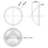 Convex Glass Lens, Stable Performance LED Optics Lens Easy Installation