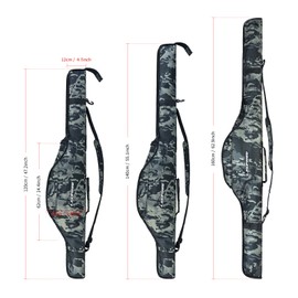 Foldable Fishing Pole Bag Fishing Tackle Storage Bags Portable Fishing Rod Bag