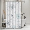 Ruelvth Stall Shower Curtain, Green and Grey Dandelion Shower Curtain
