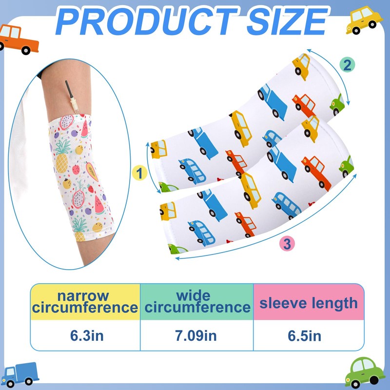Cuffbow 12 Pcs PICC Line Sleeve Cover for Kids Protector