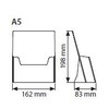 Display Sales Table Leaflet Holder DIN A5 Acrylic (Pack of