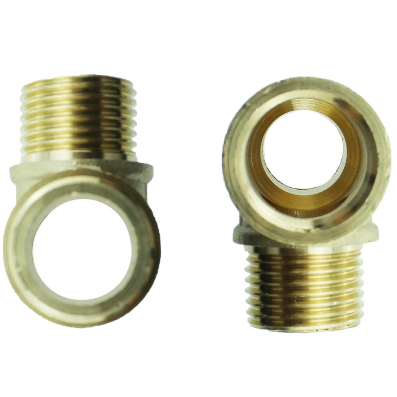 TAODAN Brass Pipe Fitting 3 Way NPT 1/2 Inch Hose