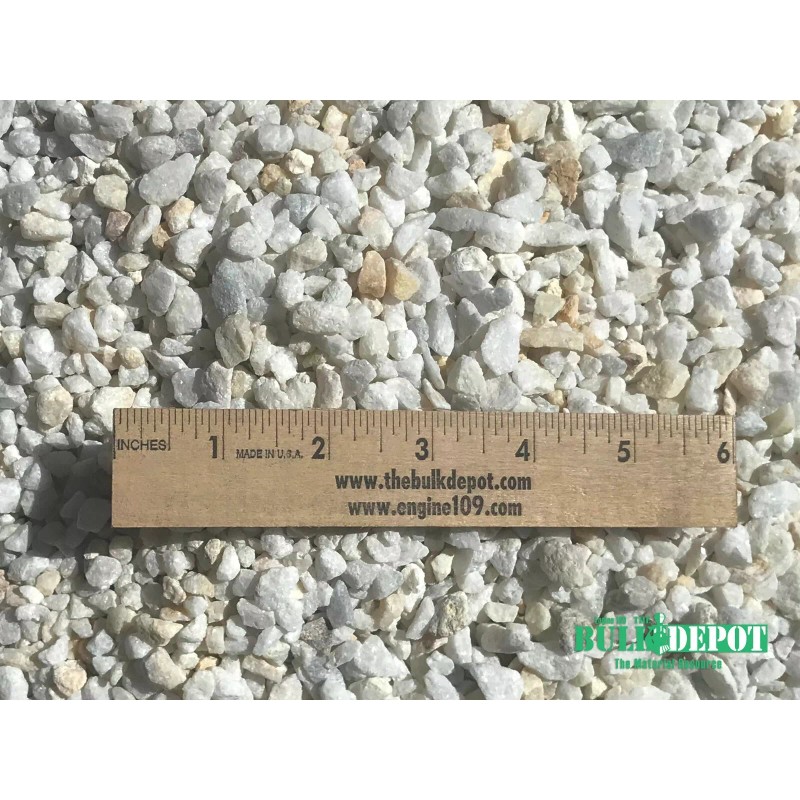 Mighty 109 24 Pounds of White Dolomite Pea Gravel Rock