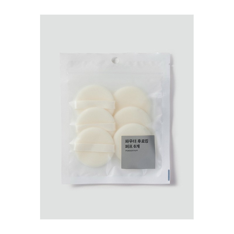 [JAJU Jaju] 6 powder flocking puffs / [JAJU자주] 파우더 후로킹