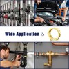 Aitsite Reducer 1/2 to 3/4 Inch Brass Reducer Thread Fitting