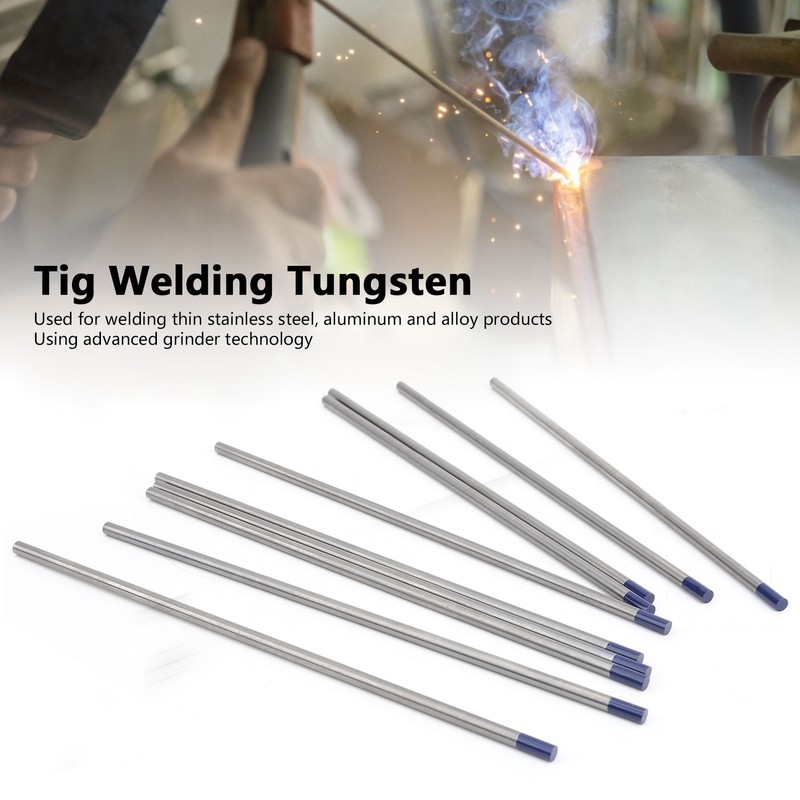10Pcs Rod Welding Tungsten Electrode Arc Yttrium Needle Equipment Blue