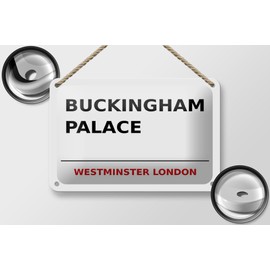 Tin Sign London 18 x 12 cm Street Buckingham Palace Decorative Sign