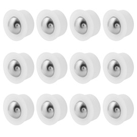 Litoexpe 12pcs Mini Ball Transfer Bearing Unit, Table Conveyor Ball Caster Wheels, 1/3" Ball Roller Wheels for Transmission, Furniture, Wheelchair (Nylon and Stainless Steel)