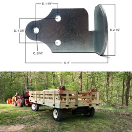 NIXFACE 8 Pc Stake Trailer Rack Corner Connector Body Utility Wood Side Bracket New