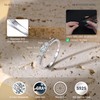 SILBERTALE 3 Round Moissanite Rings for Women- S925 Sterling Silver