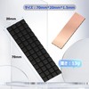 Mauknci 1pcs Copper M.2 SSD Heatsink 1.5mm Thin Graphene Coated