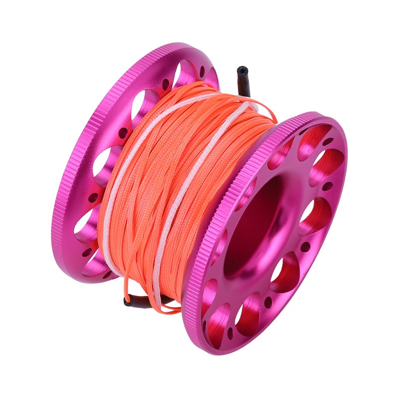 30M Mini Diving Aluminium Reel Spool Line with Stainless Steel