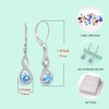 Starchenie Infinity Dangle Earrings Sterling Silver Twisted Leverback Earring Created