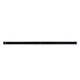 Alumicolor Aluminum Straight Edge with Center Finding Back, 36IN, Black